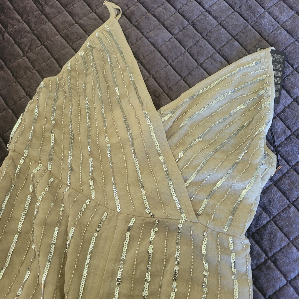 Champagne Jumpsuit NWT
